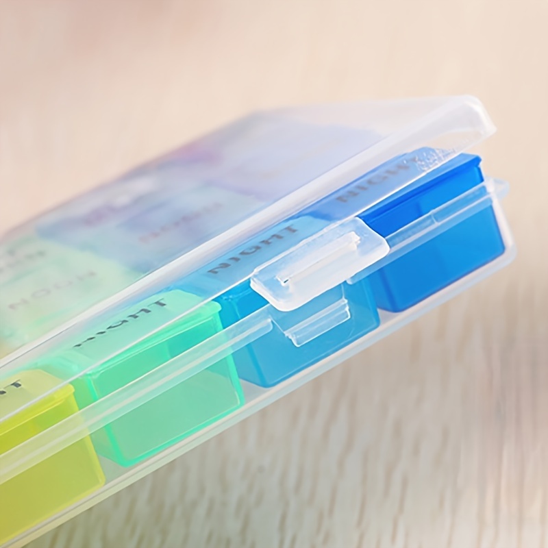 Colorful 21 Grids Detachable Mini Medicine Box
